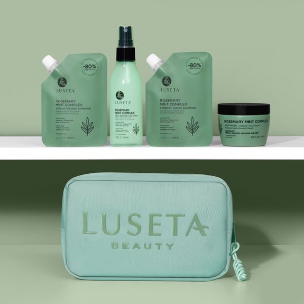 Освежающий набор для волос с жирными корнями и сухими кончиками Luseta Beauty Rosemary Mint Jet-Set Hair Refresh Kit LA7006 фото