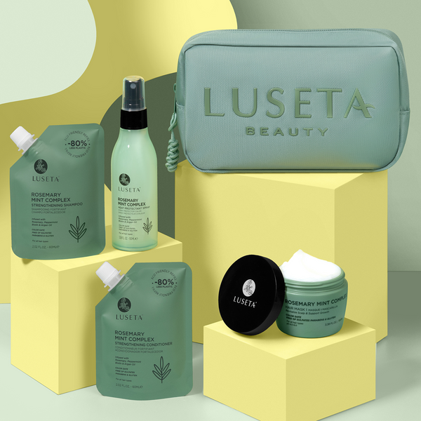 Освежающий набор для волос с жирными корнями и сухими кончиками Luseta Beauty Rosemary Mint Jet-Set Hair Refresh Kit LA7006 фото