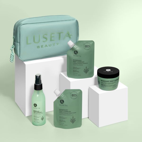 Освежающий набор для волос с жирными корнями и сухими кончиками Luseta Beauty Rosemary Mint Jet-Set Hair Refresh Kit LA7006 фото