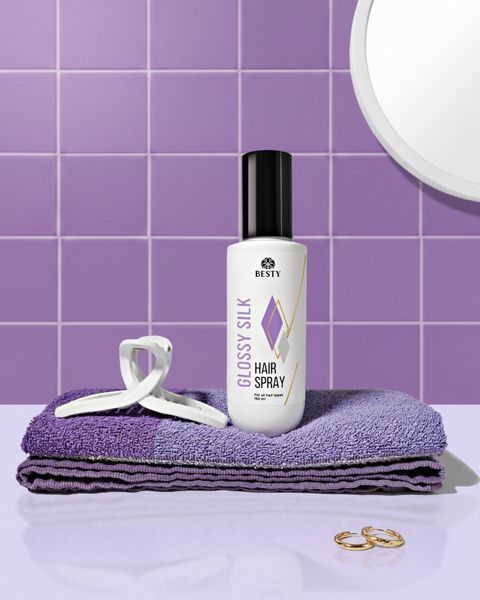 Термозащитный спрей для увлажнения, восстановления и гладкости волос Besty Glossy Silk Hair Spray 150 мл GS150 фото